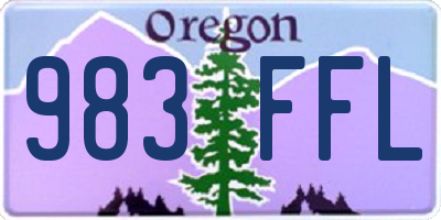 OR license plate 983FFL