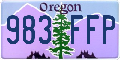 OR license plate 983FFP