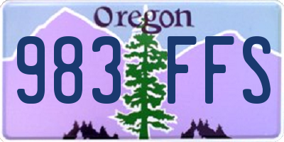 OR license plate 983FFS