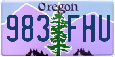 OR license plate 983FHU