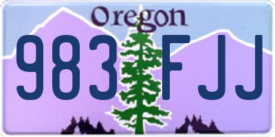OR license plate 983FJJ