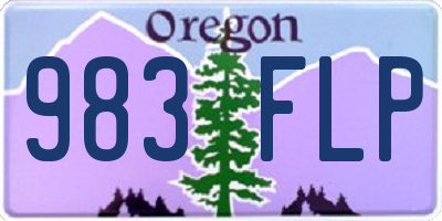 OR license plate 983FLP