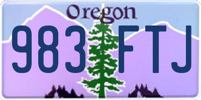 OR license plate 983FTJ