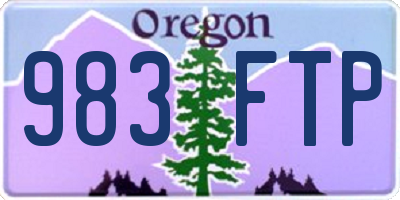 OR license plate 983FTP