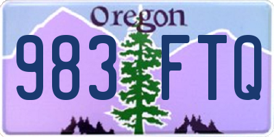 OR license plate 983FTQ