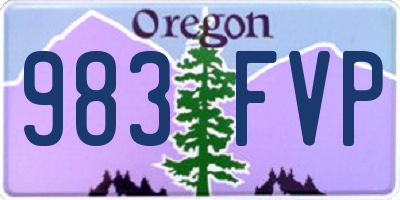 OR license plate 983FVP