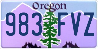 OR license plate 983FVZ