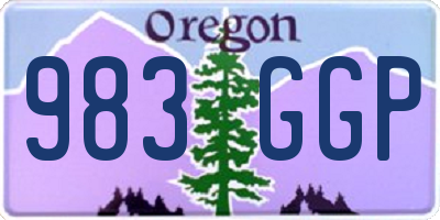 OR license plate 983GGP