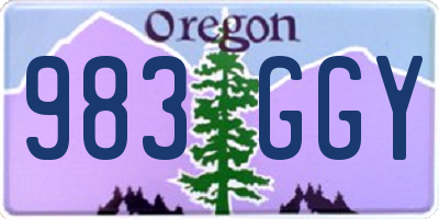 OR license plate 983GGY