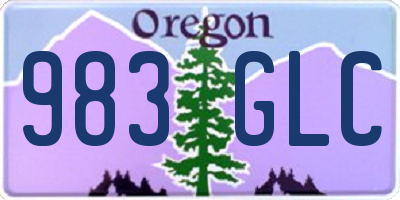 OR license plate 983GLC