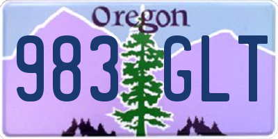 OR license plate 983GLT