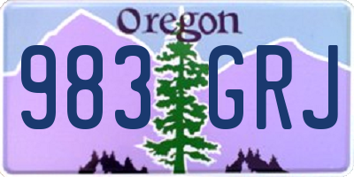 OR license plate 983GRJ