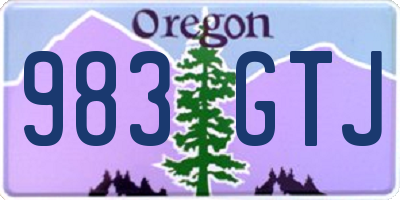 OR license plate 983GTJ