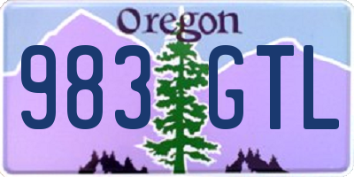 OR license plate 983GTL