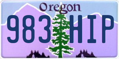 OR license plate 983HIP