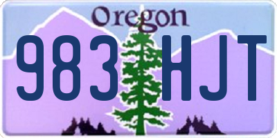 OR license plate 983HJT