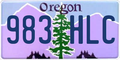 OR license plate 983HLC