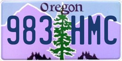 OR license plate 983HMC