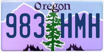 OR license plate 983HMH