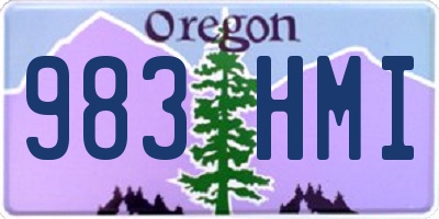 OR license plate 983HMI