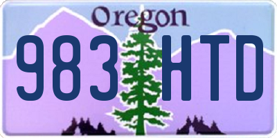 OR license plate 983HTD