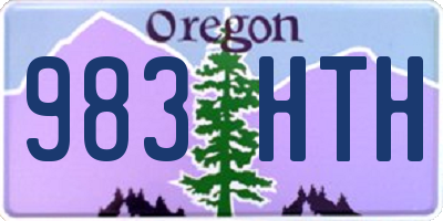 OR license plate 983HTH