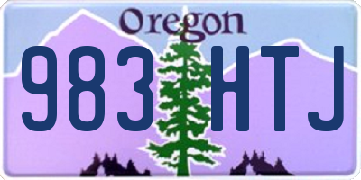 OR license plate 983HTJ