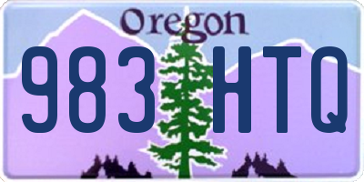 OR license plate 983HTQ