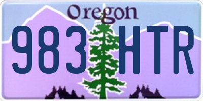OR license plate 983HTR