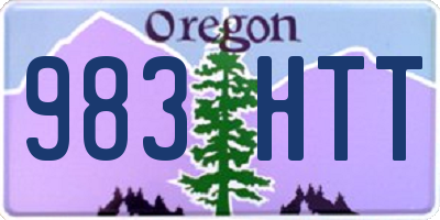OR license plate 983HTT