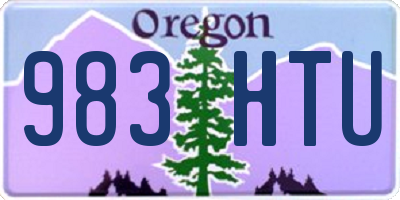 OR license plate 983HTU