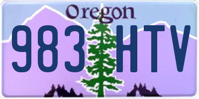 OR license plate 983HTV
