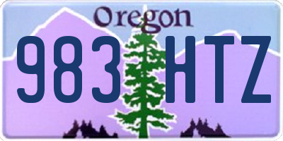OR license plate 983HTZ