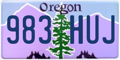 OR license plate 983HUJ