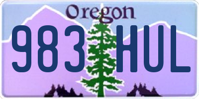 OR license plate 983HUL