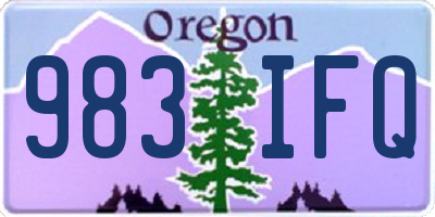 OR license plate 983IFQ