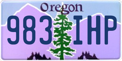 OR license plate 983IHP
