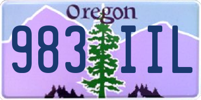 OR license plate 983IIL