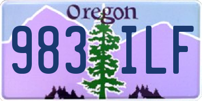 OR license plate 983ILF
