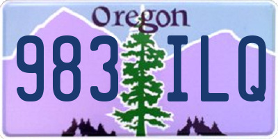 OR license plate 983ILQ