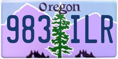 OR license plate 983ILR