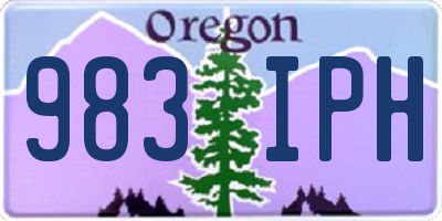 OR license plate 983IPH