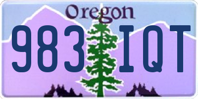 OR license plate 983IQT
