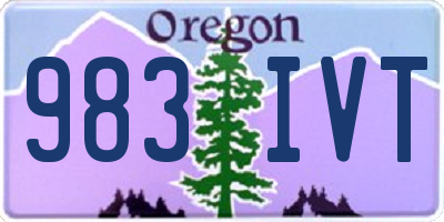 OR license plate 983IVT