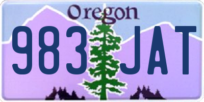 OR license plate 983JAT