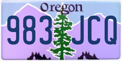 OR license plate 983JCQ