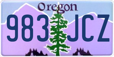 OR license plate 983JCZ