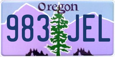 OR license plate 983JEL