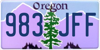 OR license plate 983JFF