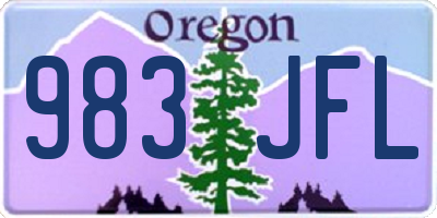 OR license plate 983JFL